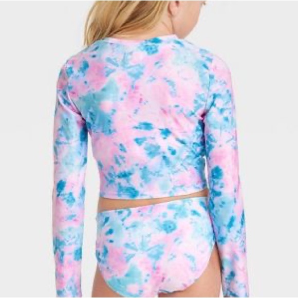 CAT & JACK NWOT Rashguard Girls Size Large 10/12 - Picture 2 of 3